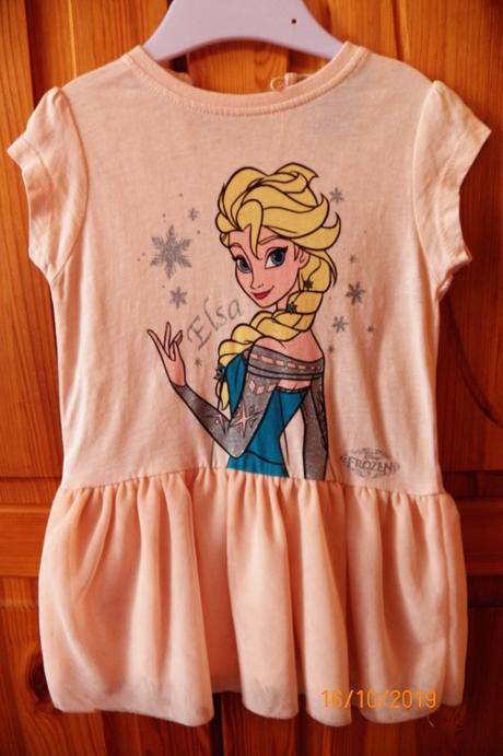 Lososové šaty s elsou, young dimension,86