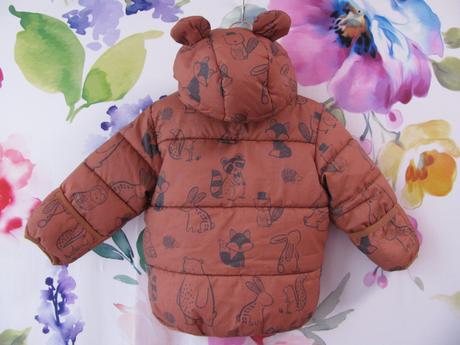 Luxusní zimní bunda s kapucí s vnitřní kožešinkou, george,80