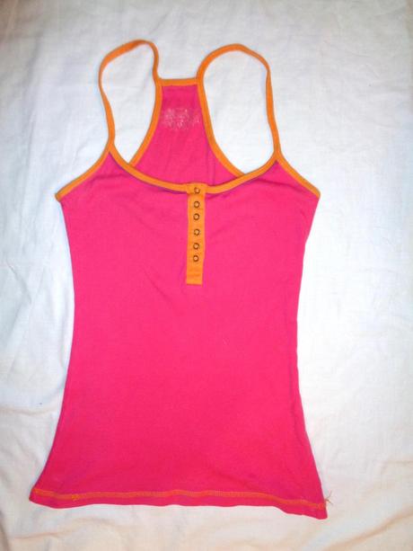 Super oranžovorůžové bavlněné tílko , denim co,170