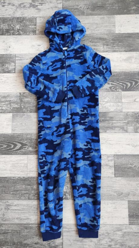 Overal plyšový maskáč pro kluka vel.134, marks & spencer,134