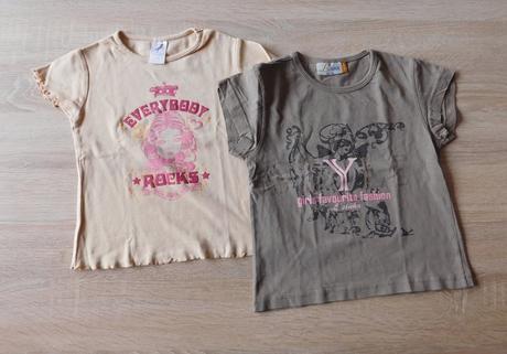 Trička 2ks vel.104, palomino,104