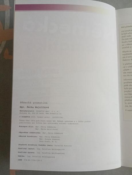 Německá gramatika - stručný přehled, 