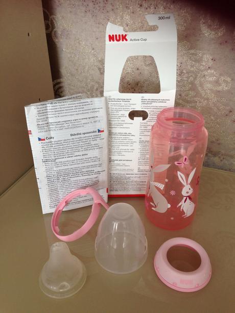 Dětská lahev zajíčci +12měs nuk  active cup 300ml, nuk