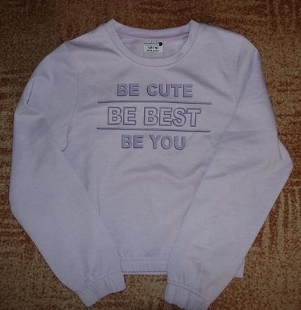 Dívčí mikina s nápisy vel. 146-152, ergee,146