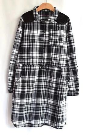 Košilové šaty vel. 11 - 12 let, nutmeg,152