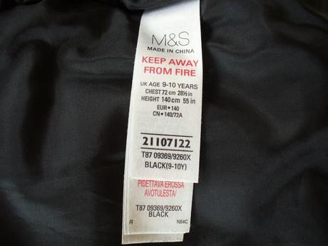 Klučičí zimní bunda zn. m&s vel. 140, marks & spencer,140