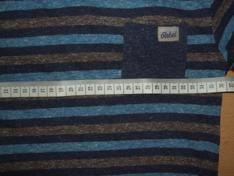 Pruhované tričko so šálovým golierom rebel, rebel,122