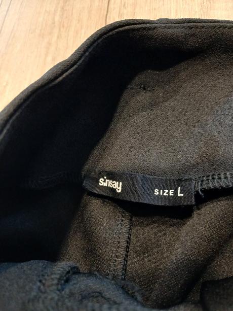 Společenské kalhoty paper bag sinsay vel. l, sinsay,l