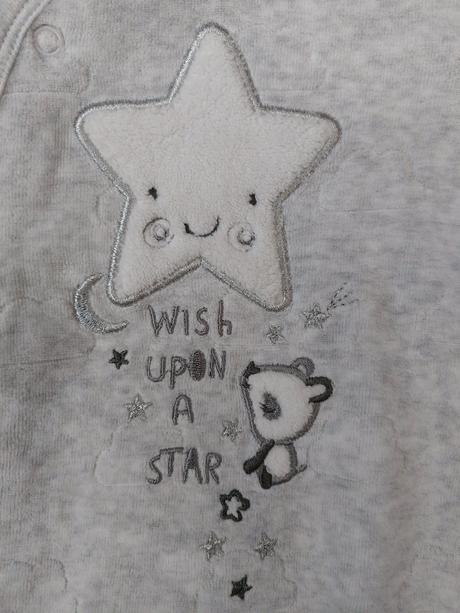 Velurový overal hvězda, primark,68