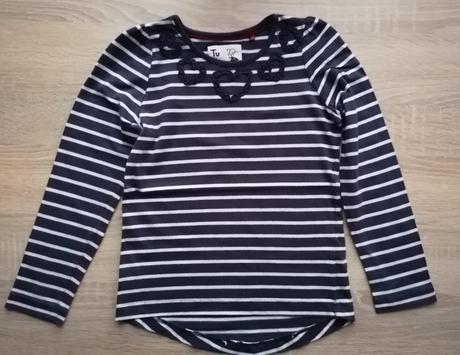 Bavlněné pruhované tričko tu vel 116, tu,116