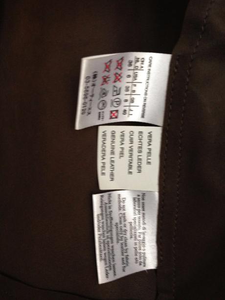 Luxusní kabát kůže max mara vintage vel.36,s khaki, s