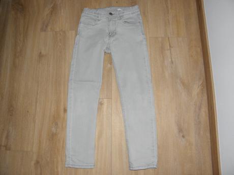 Šedé chlapecké rifle zn. h&m vel.140, h&m,140