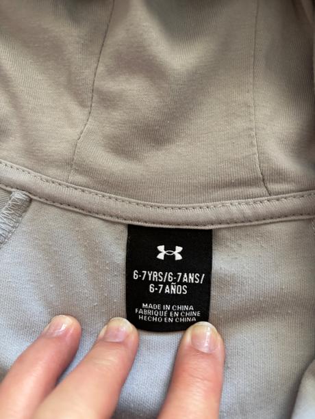 K12/ mikina šedá zn. under armour- v.6/7 let, under armour,122