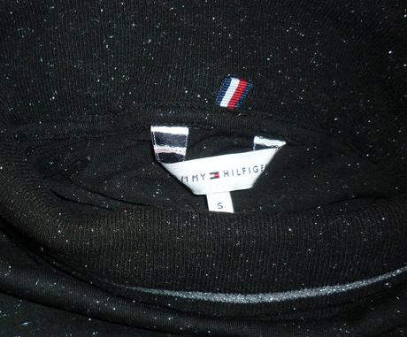 Černé tričko / rolák tommy hilfiger, tommy hilfiger,s
