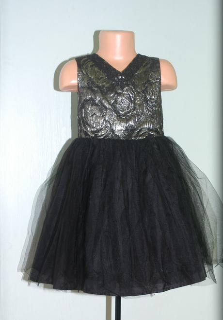 Společenské černo-zlaté šaty - vada, tu,116