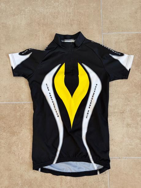 Tricko na kolo 158-164 cerno zlute, 164