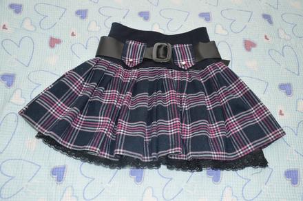 128 134 140 kostkatá sukně se spodničkou, 134