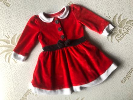 Sametové šatičky mini santová, 68