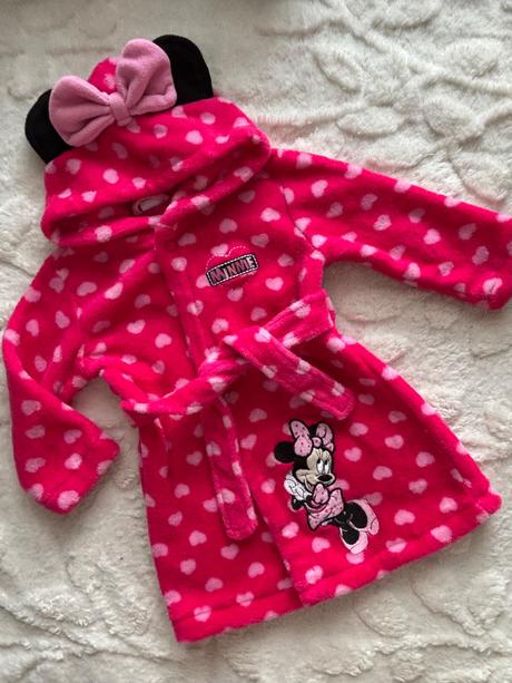 Ob/ nádherný huňatý župan minnie - v.12/18 měs., disney,86