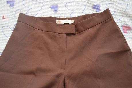 34 společenské hnědé kalhoty jp collection, 34