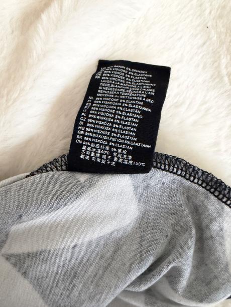 Bluse / tunika cerno-bila h&m v s, h&m,s