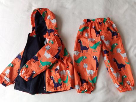 Nový nepromokavý dino set, 98/104, 98 / 104