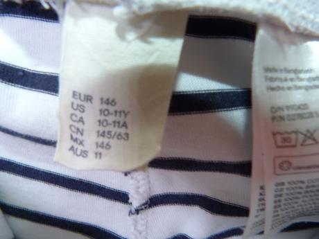 Bavlněné kraťase vel 146, h&m,146