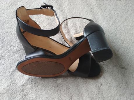 Černé dámské kožené boty 37 clarks, clarks,37
