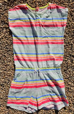 N64	dívčí pruhovaný overal vel. 146-152, 146