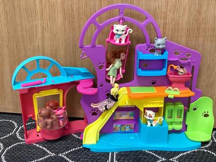 Polly pocket - panenky, domeček a zvířatká, 