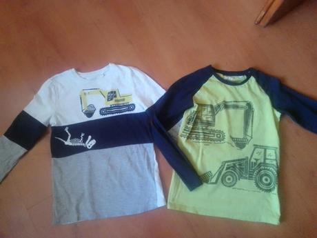 2x chlapecké triko dl. rukáv vel. 134, c&a,134