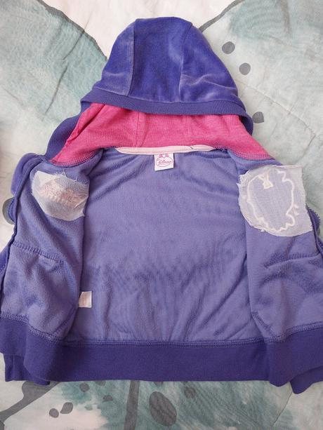 Velurová tepláková souprava princezny, disney,98