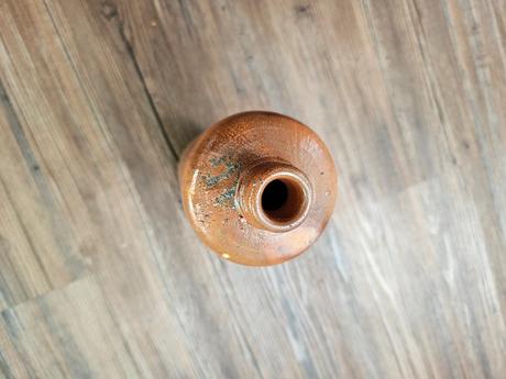 Hliněná keramická hnědá váza výška 30 cm, 