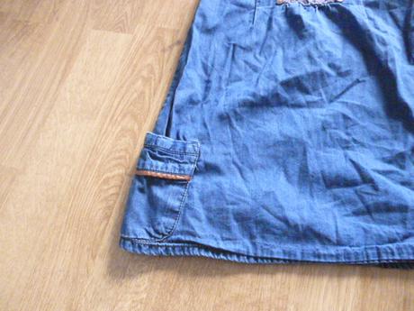 Riflové šaty s krajkou next 2-3, next,98