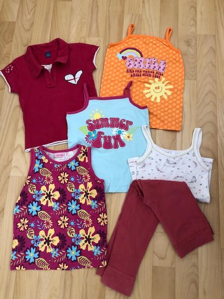 Mix oblečení pro holčičku, 6ks, vel.116, 104–116