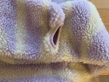 Plyšová bunda, h&m,140