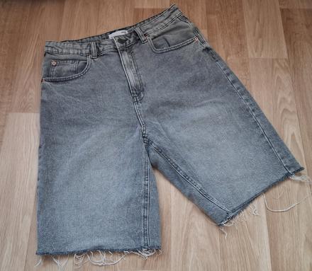 Šedé riflové kraťasy vel. s - m, sinsay,s