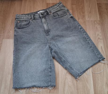 Šedé riflové kraťasy vel. s - m, sinsay,s