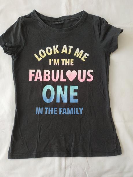 Černé dívčí triko - takko - 134/140, takko,134