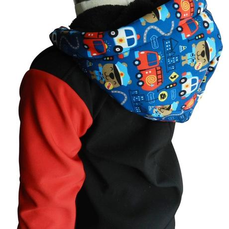 Softshellová kombinéza s fleecem a hřejivou kapucí, 80 - 116