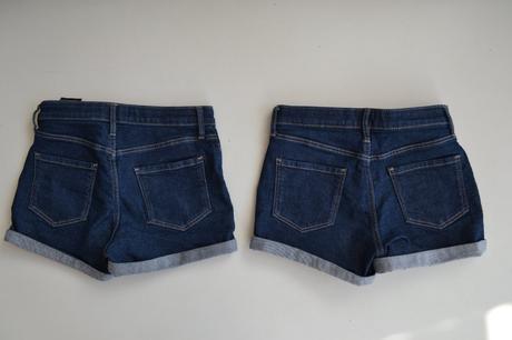 Džínové šortky 2ks, h&m,122