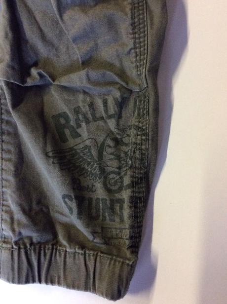 Khaki plátěné kalhoty, h&m,92