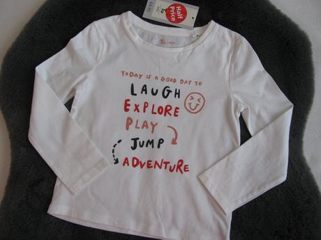 Bílé bavlněné tričko s nápisy, tu,104