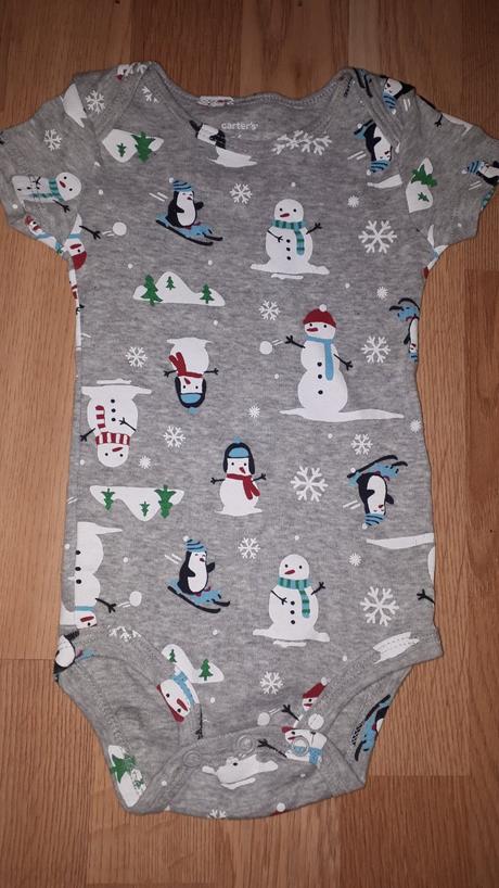Šedé body se snehulaky vel. 68, carter's,68