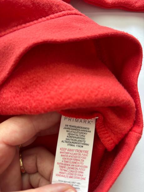 K1/ mikina cihlové barvy - v.5/6 let, primark,116