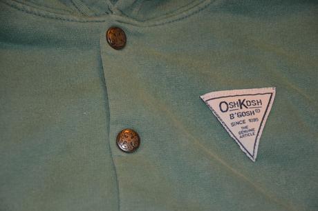 Bavlněná mikina na druky na lítačku, oshkosh,110