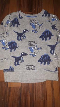 Šedá mikina s dinosaury bluezoo 104, bluezoo,104