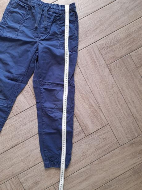 Slabé plátěné jogger kalhoty zn. hm, vel. 128, h&m,128