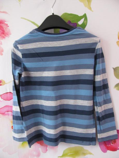 Chlapecké bavlněné tričko s pruhy h&m-v.122/128, h&m,122