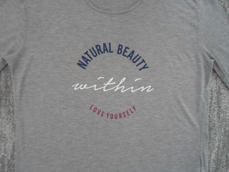 Šedé tričko triko 3/4 rukáv, esmara,m